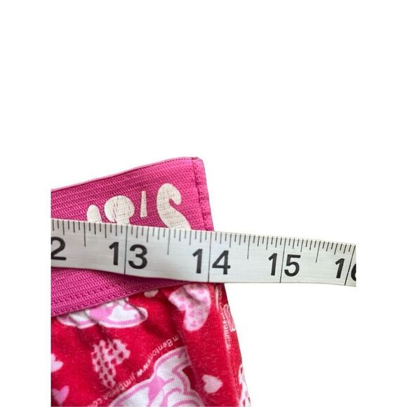 Y2K happy bunny capri lounge pants red hearts - Picture 2 of 4